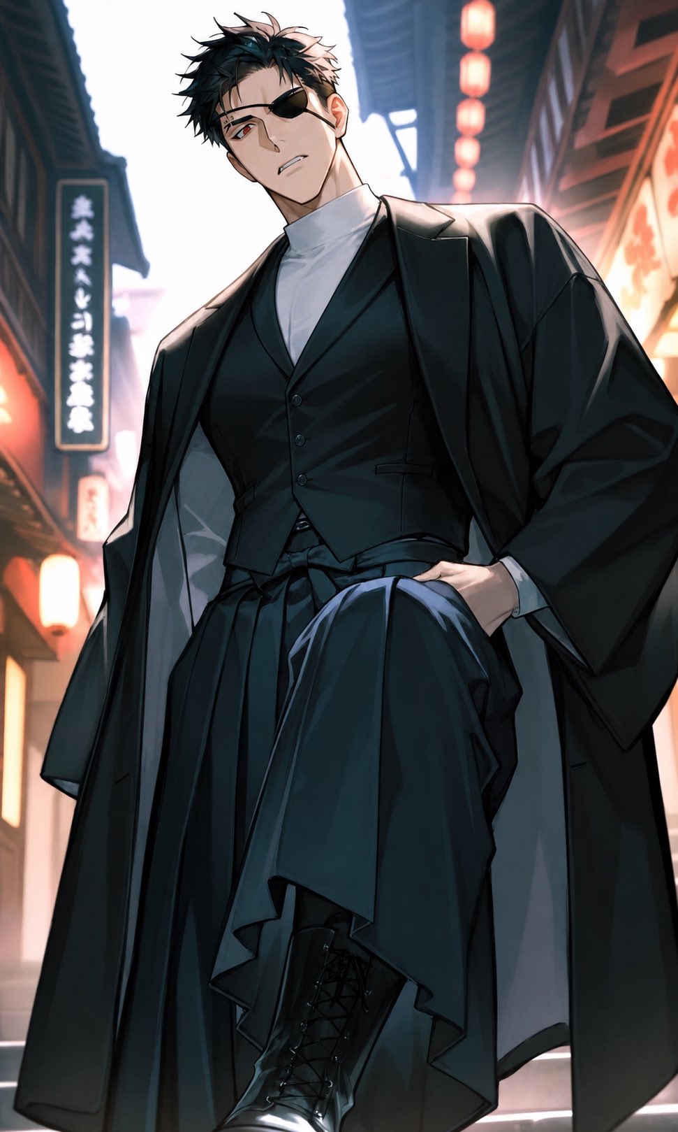 モデル撮影中の九条