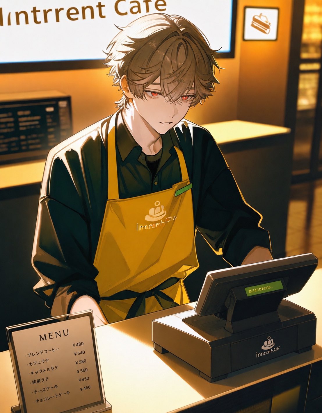 バイト中の調
